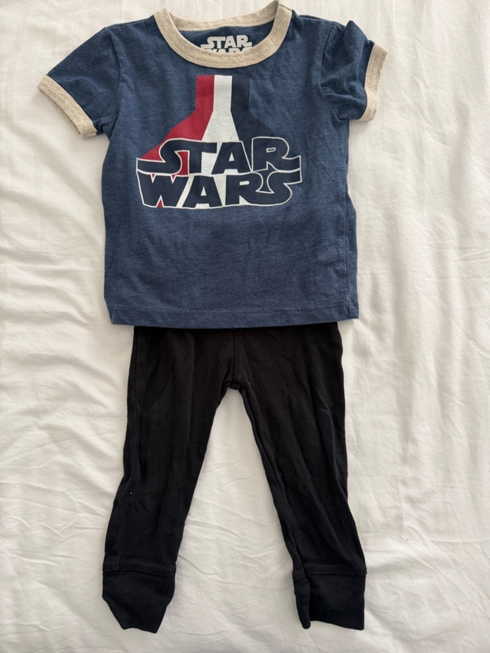 Star Wars Navy Blue Tee with Red & White Logo